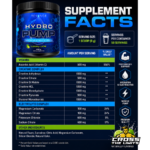 Revange Nutrition Hydro pump 400 g ingredient label