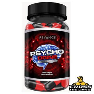 Black-and-red bottle with a brain graphic and "Turbo Brain Accelerator" text, containing 60 capsules for mental clarity and focus