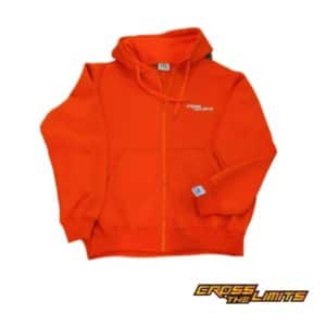 Orange Zip Hoodie Crossthelimits