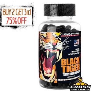 Cloma Pharma Black Tiger 100 caps Testosterone Booster