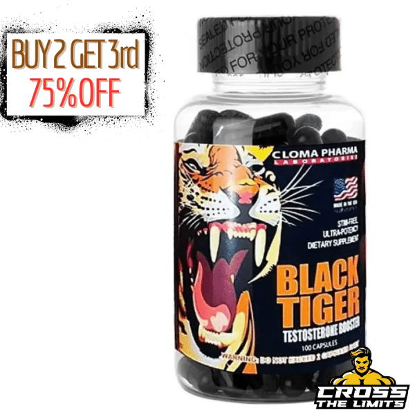 Cloma Pharma Black Tiger 100 caps Testosterone Booster