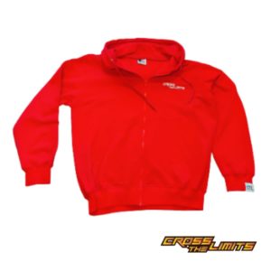 Red Zip Hoodie CrossTheLimits