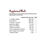 koka labz dexter high stim nootropic 2-amino 30 servings ingredient label