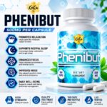 Koka Labz Phenibut 500mg capsules UK nootropic supplement for relaxation support sleep quality focus mental clarity and daily wellbeing 100 capsules bottle product benefits infographic