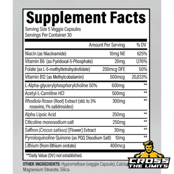 Revive MD Brain Supplements for Memory and Focus, Brain Plus, 150 Capsules - Stimulant Free Natural Supplement with No Fillers Supports Cognitive Function, Memory & Focus - Vegan, Gluten & Soy Free