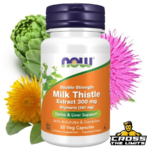 NOW Foods Milk Thistle Extract with Artichoke Dandelion 300mg Double Strength 50 vcaps crossthelimits.co .uk