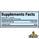 Smart Brothers 5 Amino 1MQ 60 caps Facts crossthelimits.co .uk