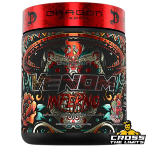 Dragon Pharma Venom Inferno Pre-Workout Supplement Facts - Ingredients for extreme energy, pump, and fat-burning support