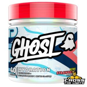 Ghost Hydration Kiwi Strawberry flavor, a dietary supplement with electrolytes, vitamins, and minerals for optimal hydration and performance