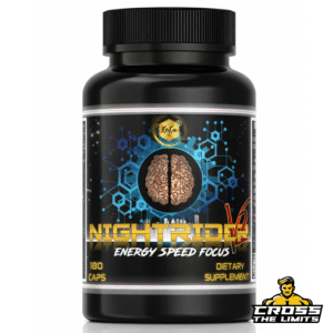 Night Rider V2 by Koka Labz - Premium dietary supplement for energy, speed, and focus in a sleek black bottle with 180 capsules.