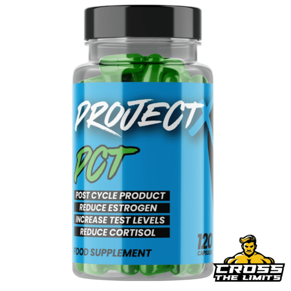 ProjectX PCT 120 Capsules - Post cycle therapy supplement to reduce estrogen, increase testosterone, and lower cortisol