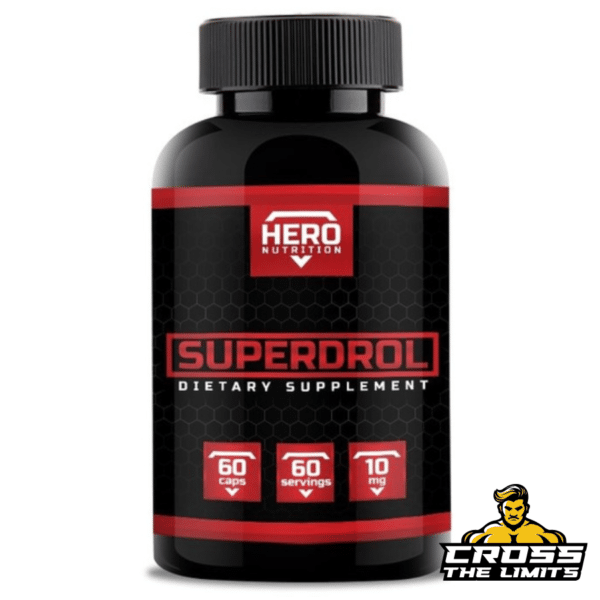 Hero Nutrition Superdrol 10mg 60 caps bottle front view