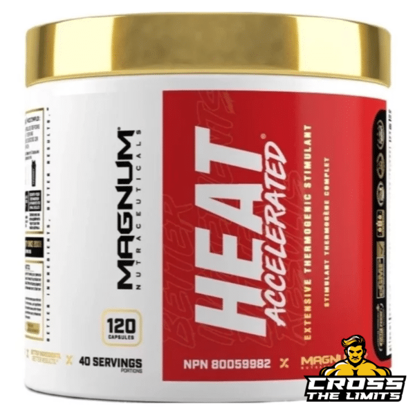 Magnum Heat Accelerated – advanced thermogenic fat burner designed for fat loss, energy boost, and metabolism enhancement