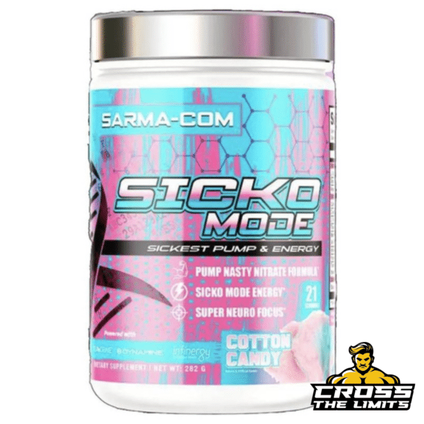 Sarma-Com Sicko Mode – extreme pre-workout for maximum energy, massive pumps, and razor-sharp focus.