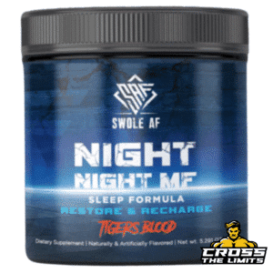 Swole AF Night Night MF – premium sleep formula for deep recovery, stress relief, and muscle relaxation.