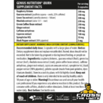 Genius Nutrition iBurn 90caps Facts crossthelimits co uk