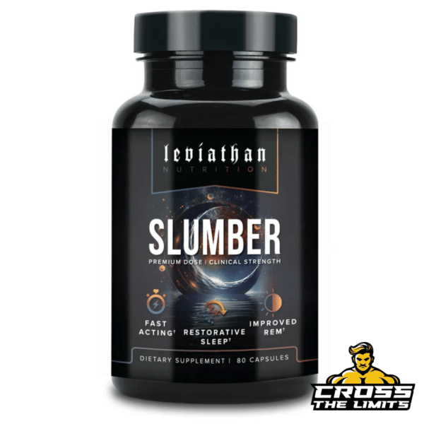 Bottle of Leviathan Nutrition Slumber, designed for relaxation and deep sleep support.