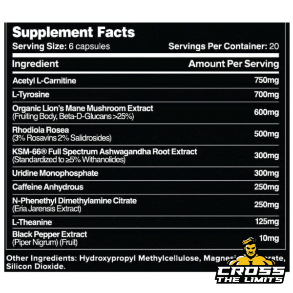 Leviathan Nutrition Zenith Facts – Premium nootropic supplement for focus, energy, and mental clarity.