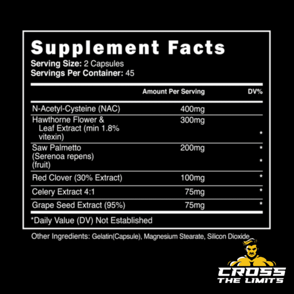 Blackstone Labs Gear Support – Organ protection formula with NAC, Hawthorn, and Saw Palmetto.