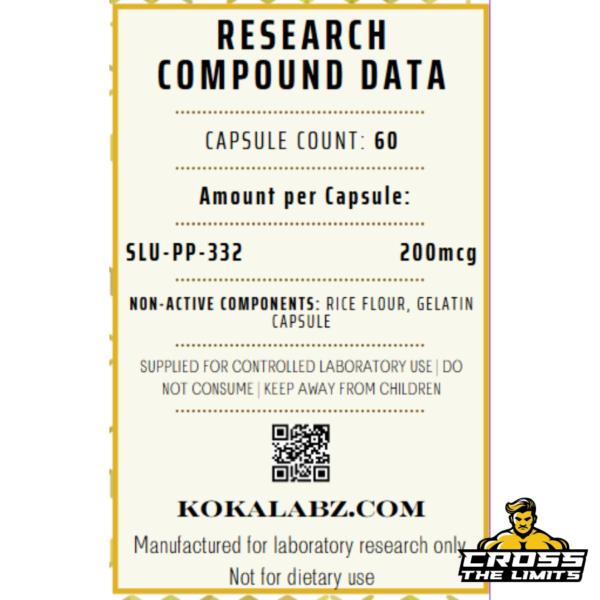 SLU-PP-332 supplement facts panel – Koka Labz Bioperform research compound