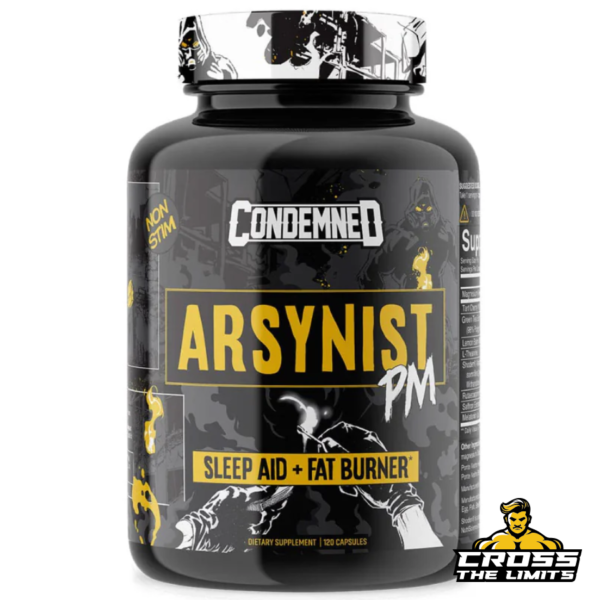 Condemned Labz Arsynist PM Sleep Aid + Fat Burner 120 Capsules – front bottle view