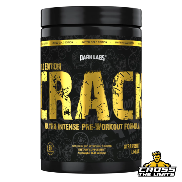 Dark Labs Crack Gold Edition Pre-Workout – High-Stim Supplement Front Label