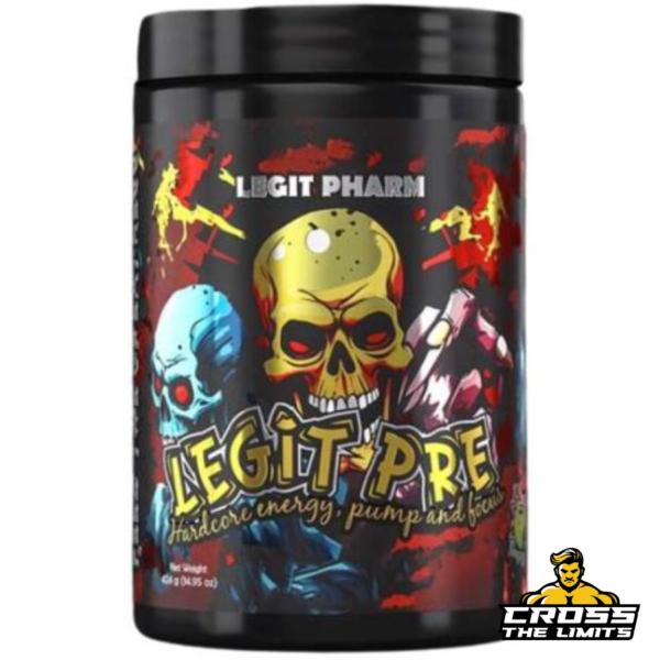 Legit Pharm Legit Pre – High Stim Preworkout – Front Bottle View