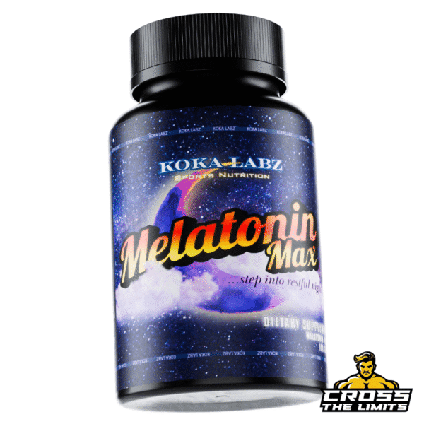Koka Labz Melatonin Max bottle front – 10mg per capsule