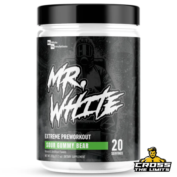 Mr. White Formulations – Extreme Preworkout (Sour Gummy Bear) front view