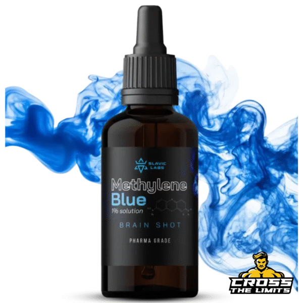 Slavic Labs Methylene Blue 1% Solution – amber bottle with dropper, pharma grade brain support formula