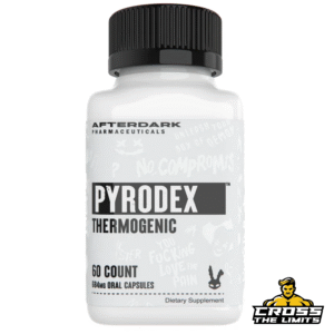 AfterDark Pyrodex front label – high-stim fat burner and thermogenic