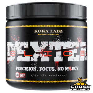 Front label of Koka Labz Dexter Slice pre-workout (30 servings)