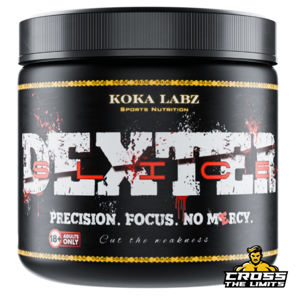 Front label of Koka Labz Dexter Slice pre-workout (30 servings)