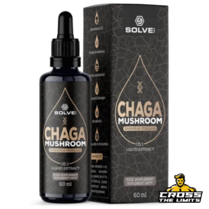 Solve Chaga Mushroom Extract 60ml bottle and box – 15:1 tincture