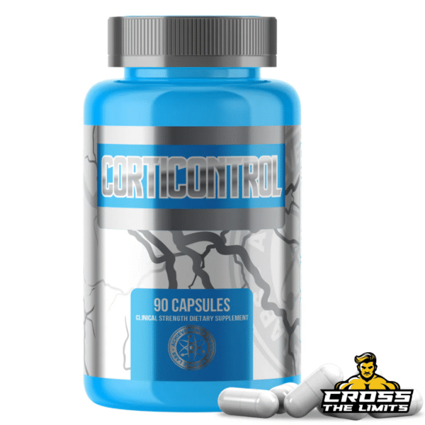 CortiControl supplement bottle – front label