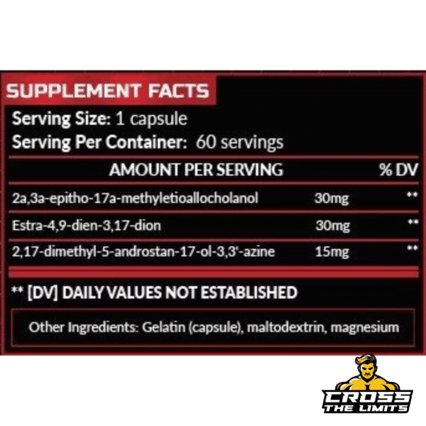 Hero Nutrition Mass Stack – Advanced Prohormone Complex for Mass, Strength & Definition (60 Caps)