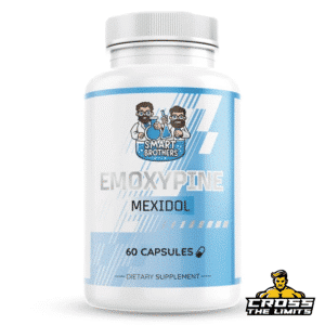 Smart Brothers Emoxypine 60 caps bottle – front view with blue and white label.
