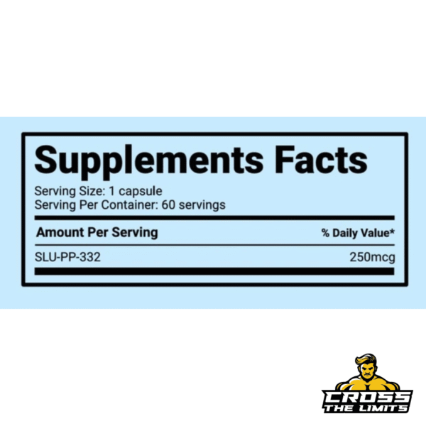 Smart Brothers SLU-PP-332 Metabolic Booster supplement bottle – 60 capsules per bottle.