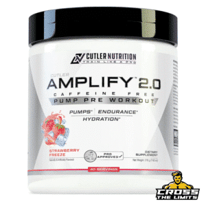 Cutler Nutrition Amplify 2.0 caffeine-free pump pre-workout powder 40/20 servings