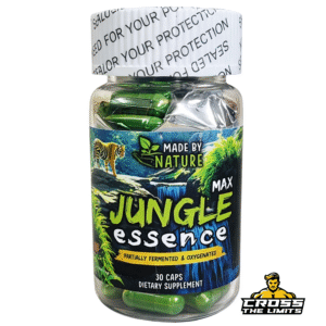 Jungle Essence Max nootropic supplement bottle focus mood energy capsules UK