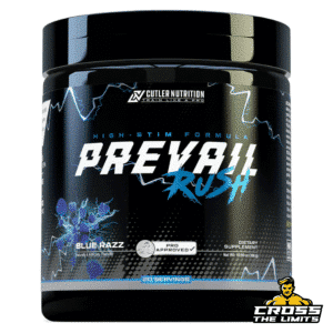 Cutler Nutrition Prevail RUSH pre-workout – Blue Razz, 20 servings