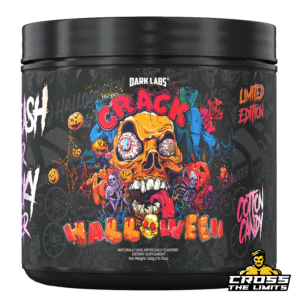 Dark Labs Crack Halloween Edition – limited-edition pre-workout Cotton Candy flavour – 25 servings – available at CrossTheLimits.co.uk