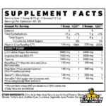 ghost pump v2 pre-workout 40 servings ingredient label