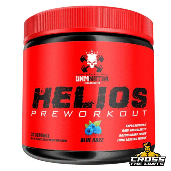 DNM Nutra Helios Pre-Workout – high-stim formula with DMHA and caffeine – 30 servings – available at CrossTheLimits.co.uk