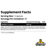 METAPharma MetaBurn Thermogenic Fat Burner Facts crossthelimits co uk