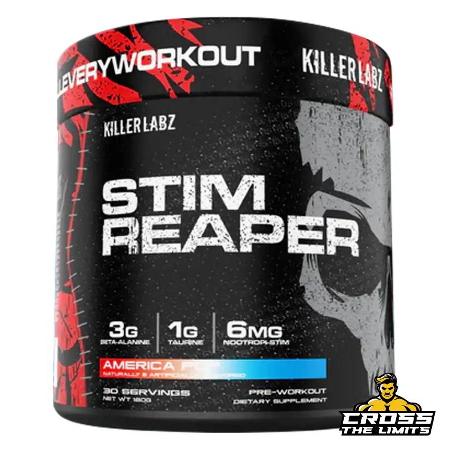 Killer Labz Stim Reaper Pre-Workout – America Pop flavour – CrossTheLimits.co.uk