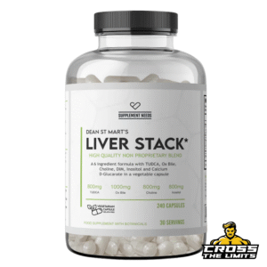 Liver Stack Supplement Facts – full ingredient breakdown with TUDCA, Choline, and DIM – CrossTheLimits.co.uk