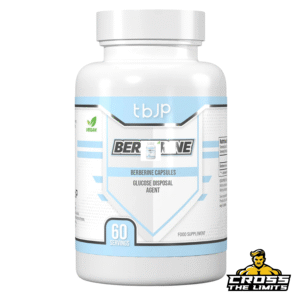 TBJP Berberine 60 Caps – vegan-friendly supplement with 500 mg Berberine HCL per capsule – available at CrossTheLimits.co.uk