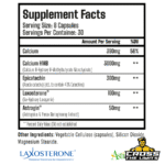 Muscle Rage Seismic 240 caps ingredient label