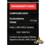 Helvetix Pharma Enclomiphene 60 caps ingredient label